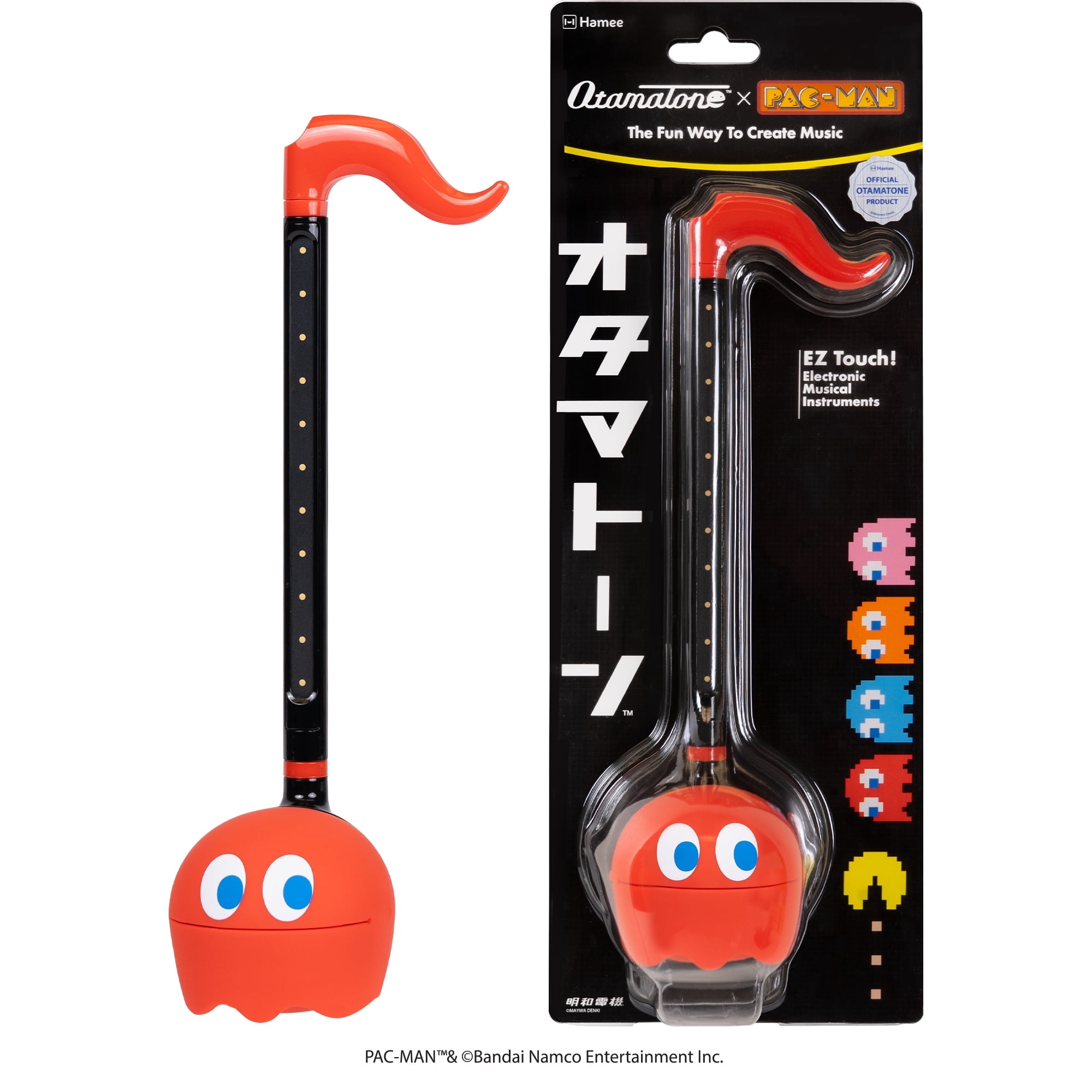 Otamatone PAC-MAN Electronic Portable Music Instrument / Synthesizer Toy from Japan by Maywa Denki (Officially Licensed) [English Instructions] - Blinky