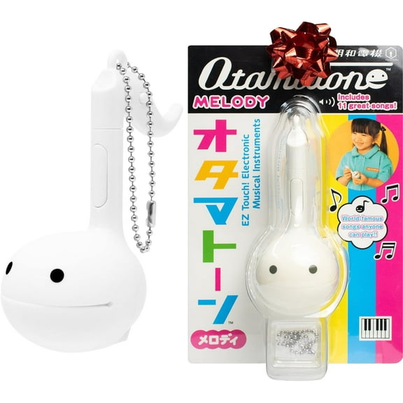 Otamatone Melody Portable Small Size Electronic Keychain Musical Toy from Japan - White
