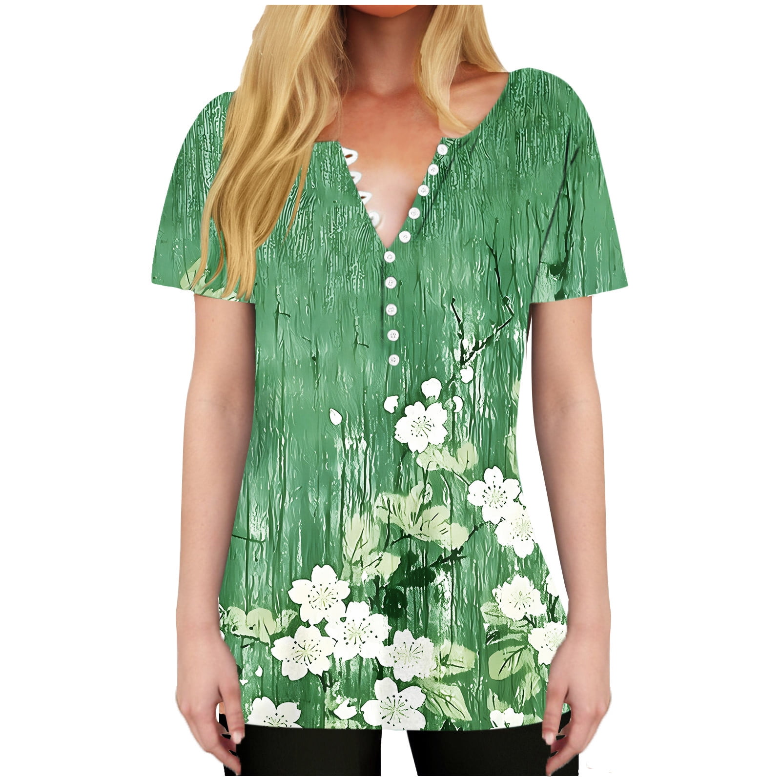 Otaozi Cute Summer Tops For Plus Size Women 2025 Trendy Womens Tops otaozi-cute-summer-tops-for-plus-size-women-2025-trendy-womens-tops