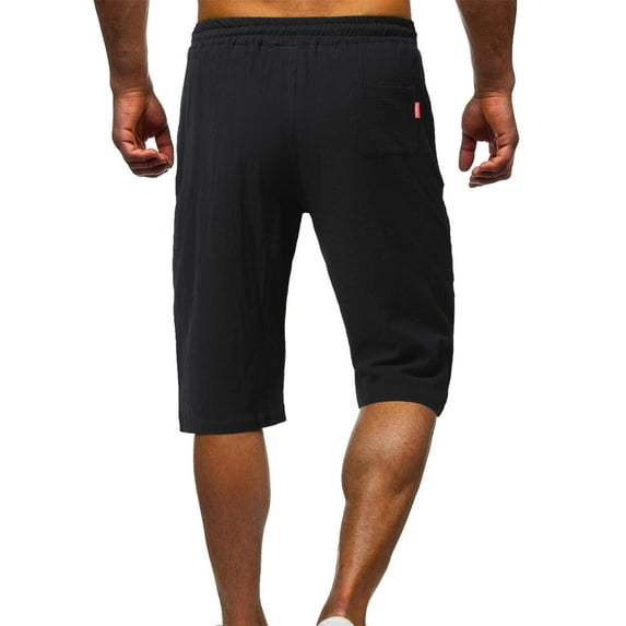 Otaozi Linen Pants Men Summer Mens Black Linen Pants Slim Fit Shorts Men Athletic Mens Shorts Cargo Big And Tall Mens Sweatpants Medium Tall Cotton Clearance Sale
