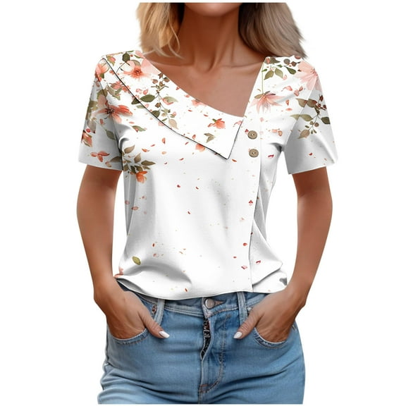 Otaozi Summer Tops For Women 2025 Vacation Plus Womens Plus Business Casual Tops Blouses For Women Casual Petite Women'S Clothing Summer Knit