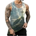 thumbnail image 1 of Otaozi Tank Tops For Men Casual Summer Mens Tops Casual Plus Size Mens Summer Tops Dressy Casual Sexy Mens T Shirts With Pockets Big And Tall Deal Big Spring Sale, 1 of 5