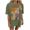 thumbnail image 1 of Otaozi shirts for women trendy y2k womens fashion tops trendy clearance womens summer tops boho petite blouses for women size s white cotton Clearance Sale, 1 of 6