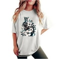 thumbnail image 1 of Otaozi t shirts for women trendy womens tops dressy casual cotton blend womens spring tops 2025 dressy blouses for women dressy casual sexy plus size Clearance Sale, 1 of 6