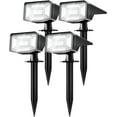thumbnail image 1 of Otdair Solar Landscape Lights Outdoor , IP65 Waterproof 50 LED Solar Spot Lights , White Light , 4 Pack, 1 of 7