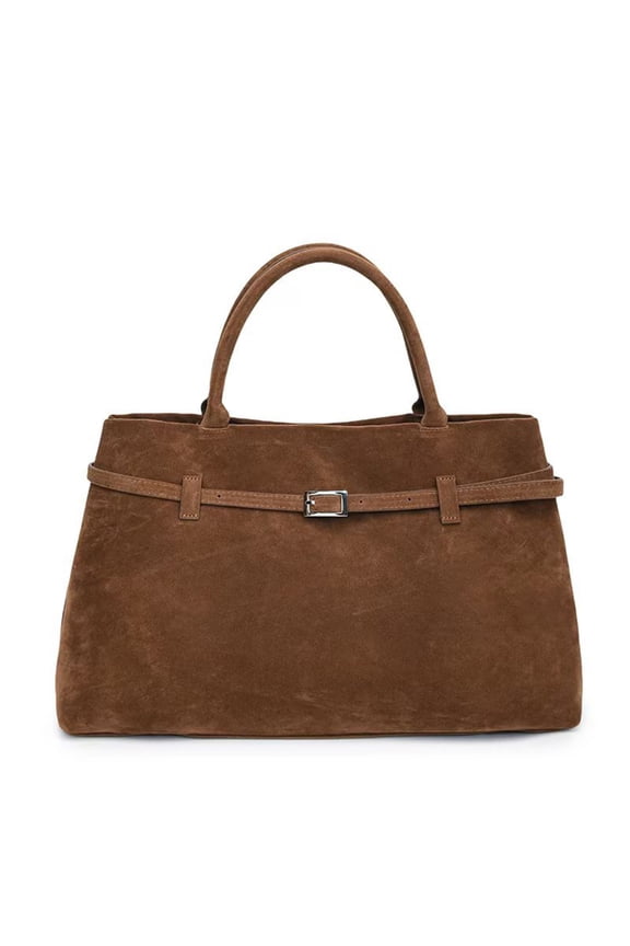 Ote Bag Women Retro Dark Brown Leather Tote Bag Slouchy Suede Bag With Handle Large Capacity Tote Bags For Daily Work Travel Shopping