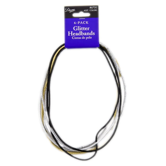 Other Accessories: Diane Glitter Headbands ( 6-Pack)