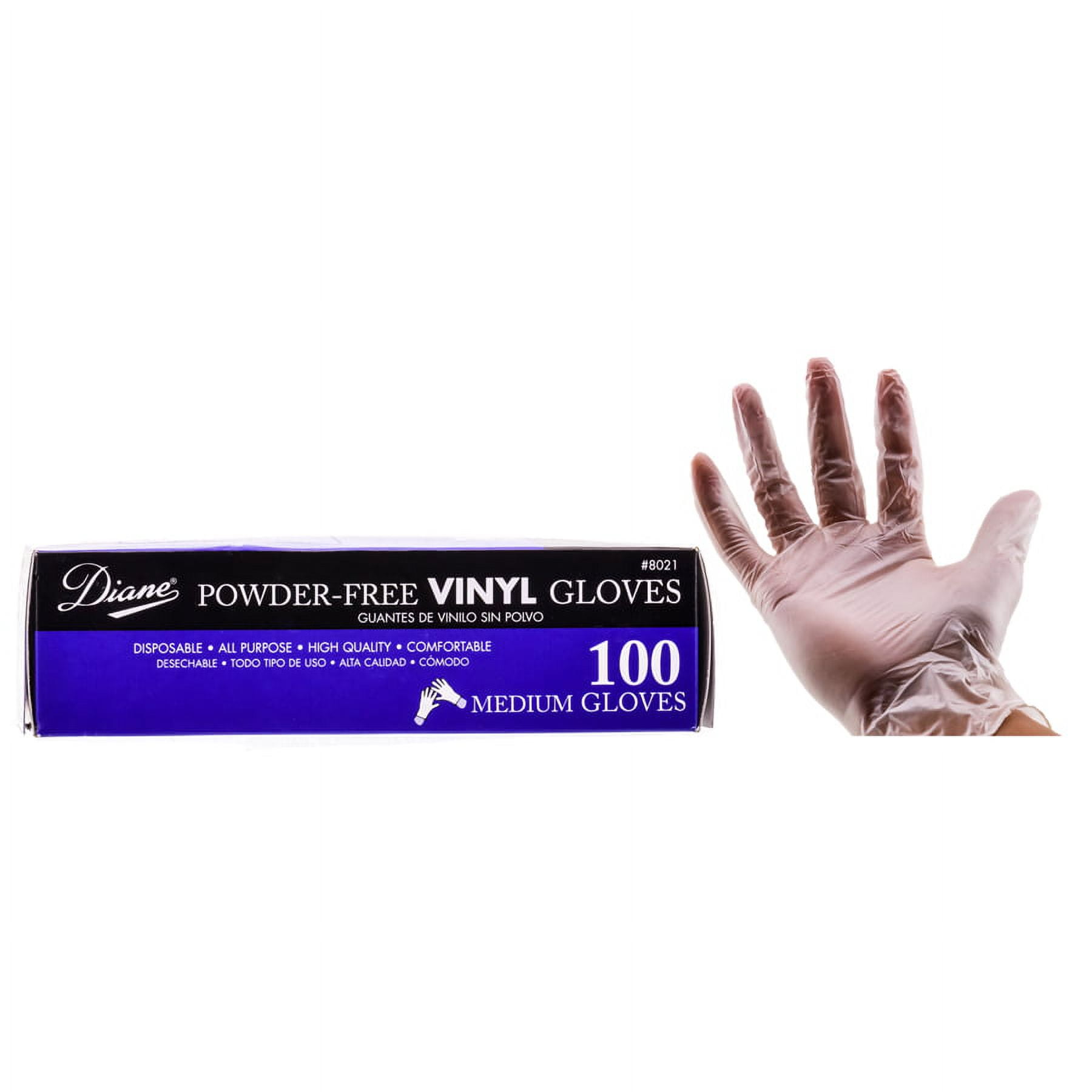 Other Accessories: Diane Powder Free Vinyl Gloves ( 100 Medium Gloves)