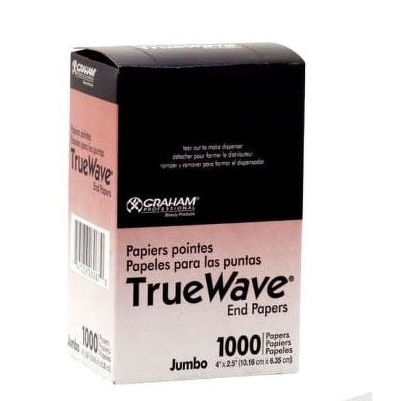 Graham Beauty TrueWave end Paper - Jumbo , 1000 Count Papers