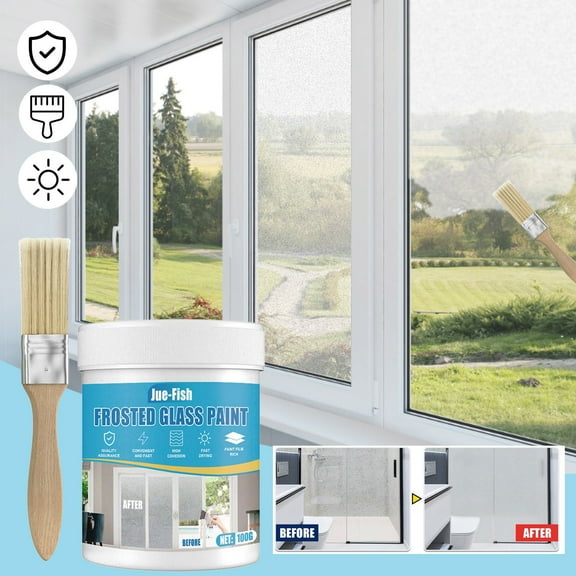 Other Cleaning Supplies Frosted Glass Paint for Doors and Windows - Hazy Design for Elegant Shading and Privacy Enhancement