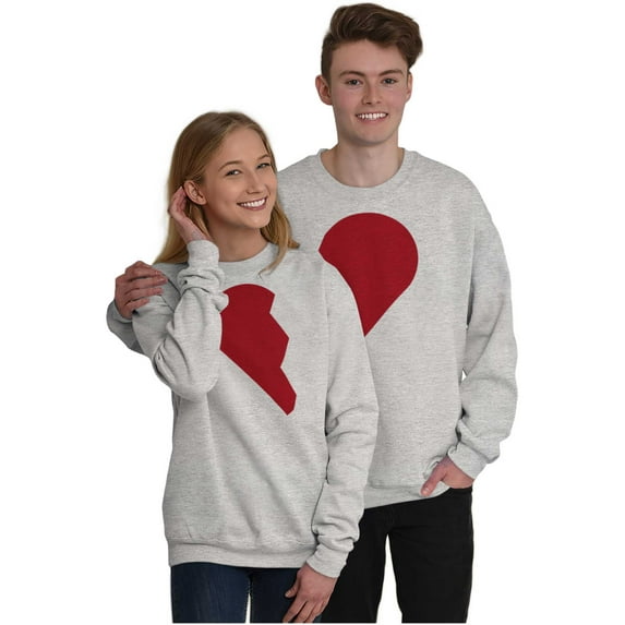 Other Half Heart Cute Matching Set Sweatshirt for Men or Women Brisco Brands L