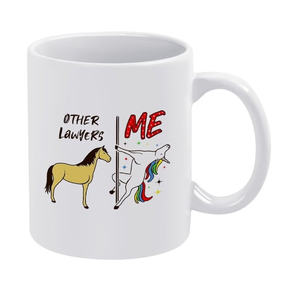 "Other Lawyer Vs Me" Funny Ceramic Coffee Mug,11oz - Humorous Gift for Lawyers