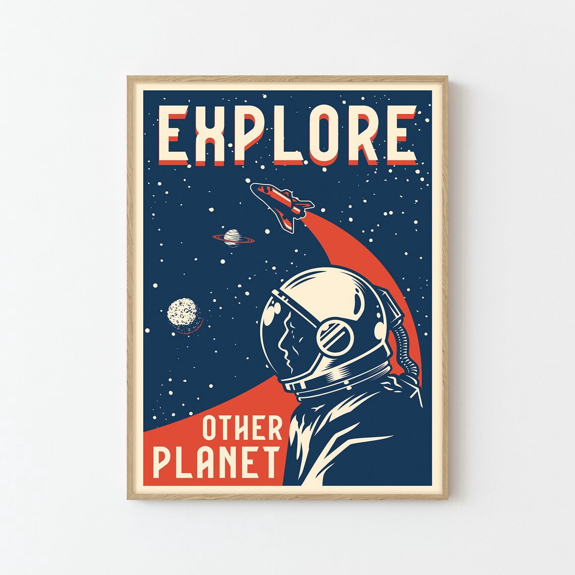 Other Planet Space Travel Poster Print Planet Wall Art Home Decor ...