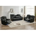 thumbnail image 1 of Othniel Manual Recliner Sofa Set 6-Seater with Bass Speaker,Wireless Charger,LED Light Black, 1 of 8