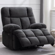 Oversized Power Zero Gravity Recliner Chair Extra Large Electric Reclining Chairs with USB Port 24 Seat Width, Gray
