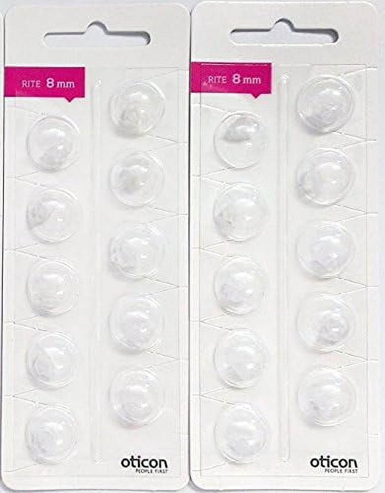 Oticon Rite 8mm Domes: Intiga, Agil, Agil Pro, Acto Pro, Dual, Epoq ...