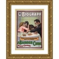 thumbnail image 1 of Otis Litho. Co. 18x24 Gold Ornate Framed and Double Matted Museum Art Print Titled - A Barber Cure (1913), 1 of 4