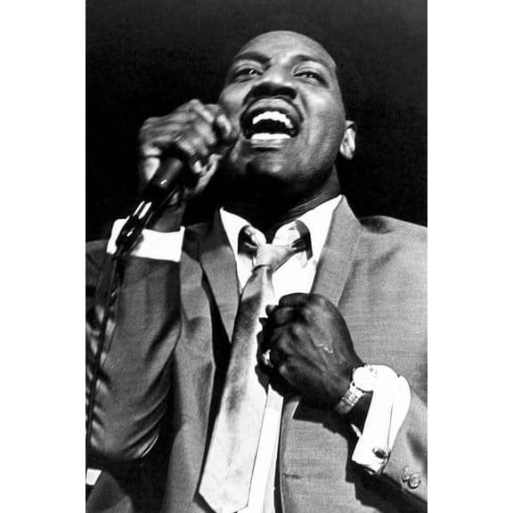 Otis Redding Singing On Stage In Concert 24x36 Poster