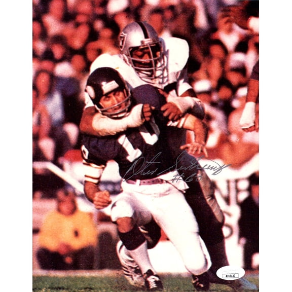 Otis Sistrunk Signed Autographed 8X10 Photo Raiders Head Tackle JSA AI69420