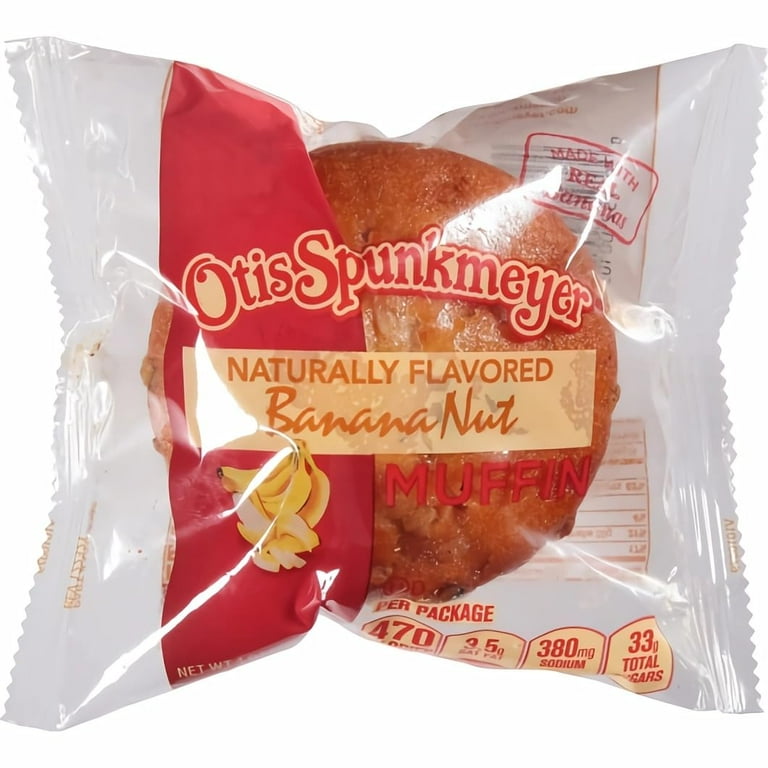 Otis Spunkmeyer Banana Nut Moist Muffin, 4 oz, 3 Count, Shelf