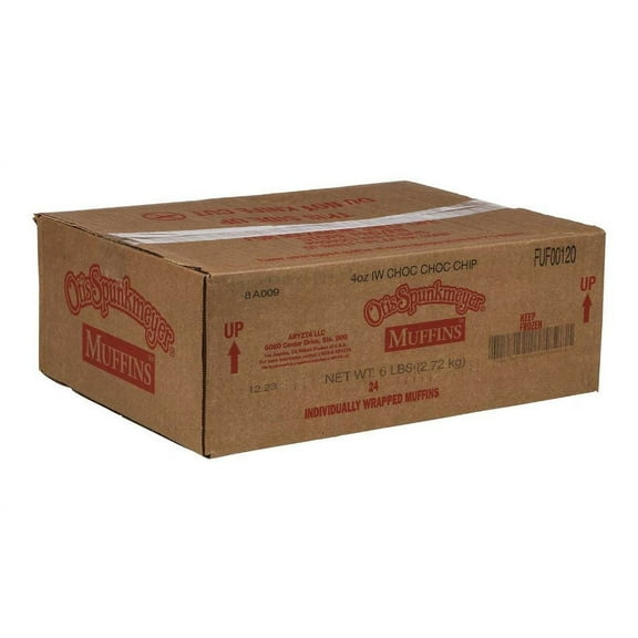 Otis Spunkmeyer Chocolate Chocolate Chips Muffin, 4 Ounce, 24 Count Case