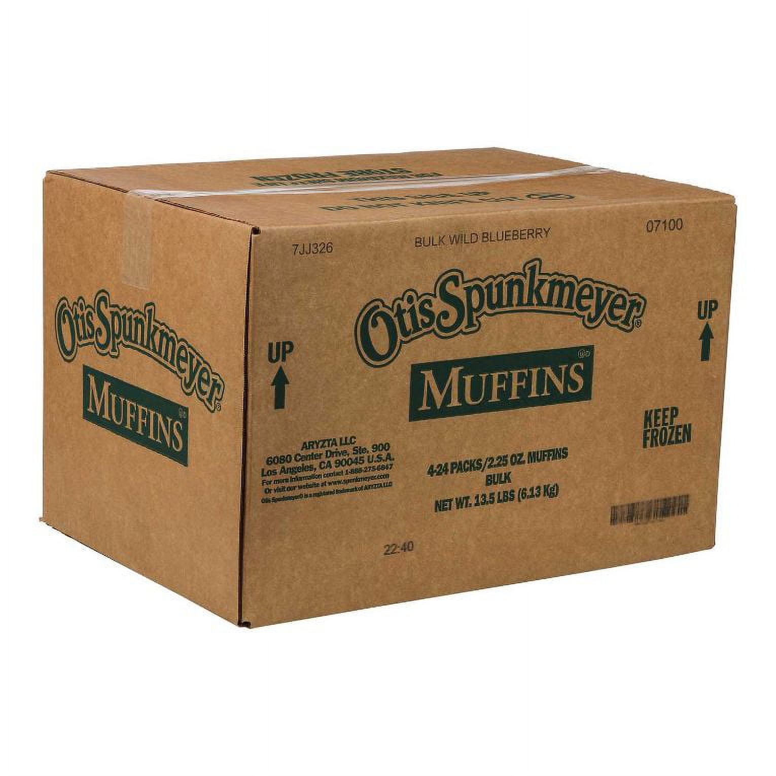 Otis Spunkmeyer Delicious Essentials Blueberry Muffin, 2.25 Ounce 96