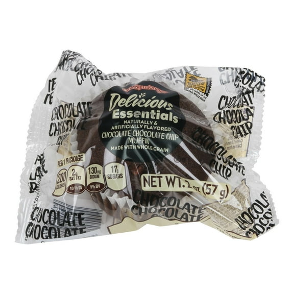 Otis Spunkmeyer Individually Wrapped Double Chocolate Chip Muffin, 2 Ounce - 72 per case.