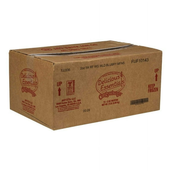 Otis Spunkmeyer Whole Grain Wild Individually Wrapped Blueberry Muffin, 2 Ounce - 72 per case.