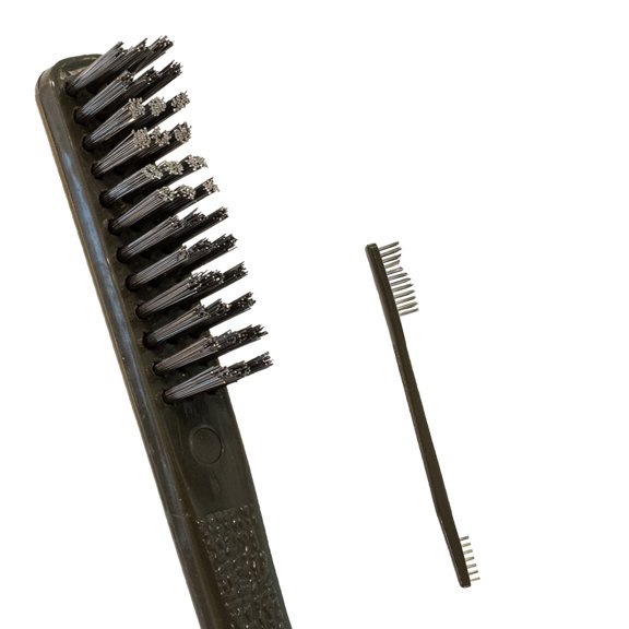 OTIS 50 Pack Stainless Steel AP Brushes, IP-316, Double-Ended, Ergonomic Design, Ideal for Cleaning and Polishing (IP-316-SS-50)