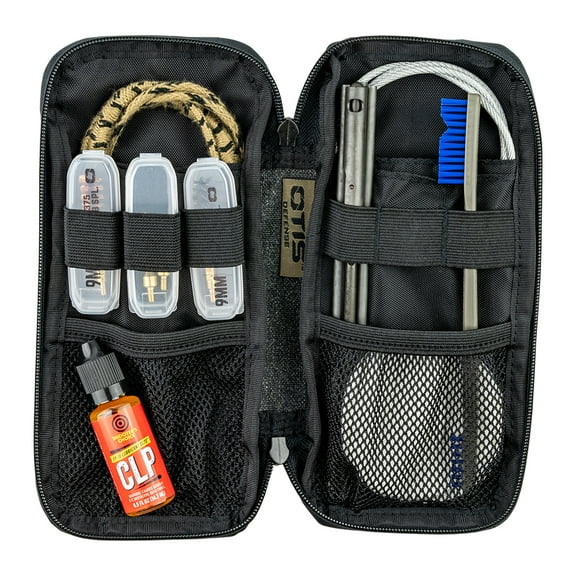 OTIS .38 Cal/9mm Defender Series Gun Cleaning Kit, Compact and Portable, High-Quality Tools, Durable Materials (FG-901-9MM)