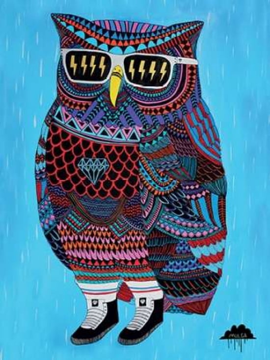 Otis the Owl Canvas Art - Mulga (18 x 24)