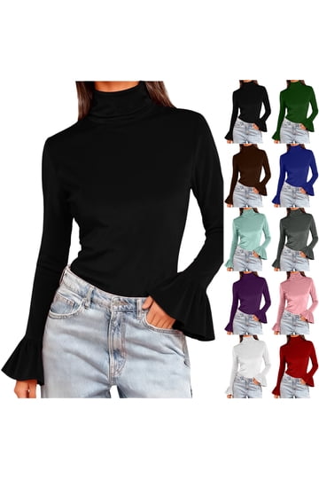 クラネ　　BELL SLEEVE TURTLE KNIT TOPS CLANE（クラネ）の「BELL SLEEVE TURTLE KNIT TOPS（ニット/セーター