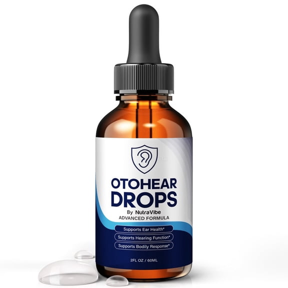 OtoHear Daily Hearing Support Drops with a Clean Liquid Formula for Ear Health, Auditory Clarity and Inner Ear Balance | Easy-to-Use Dropper (30 Servings)