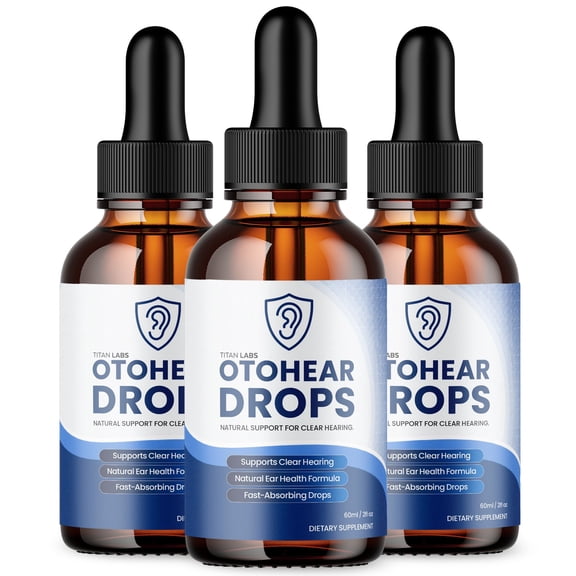 Otohear Advanced Formula Ear Health Support Drops Hearing Supplement Oto Hear 90 Servings