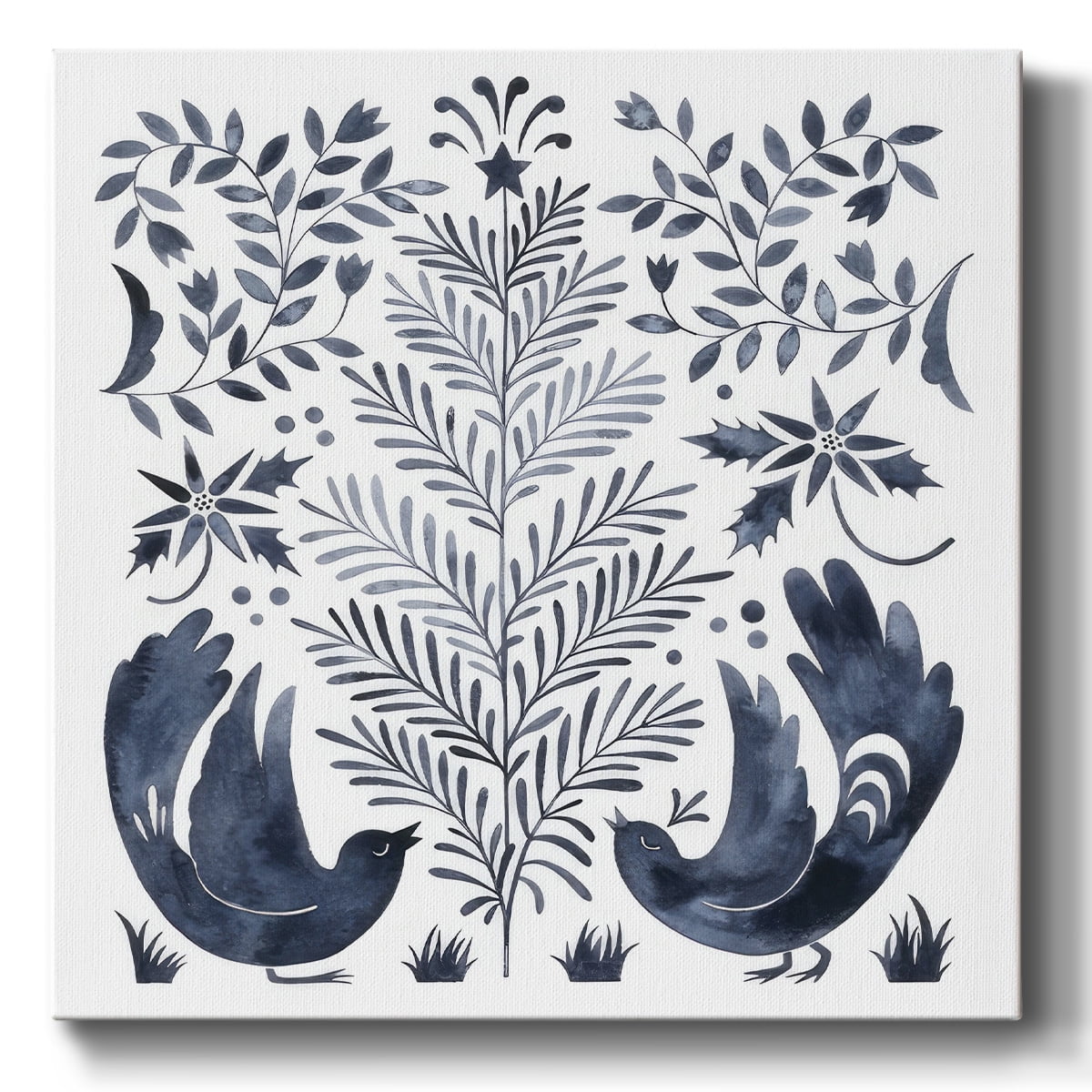 Otomi Inspired Christmas III- Gallery Wrapped Canvas