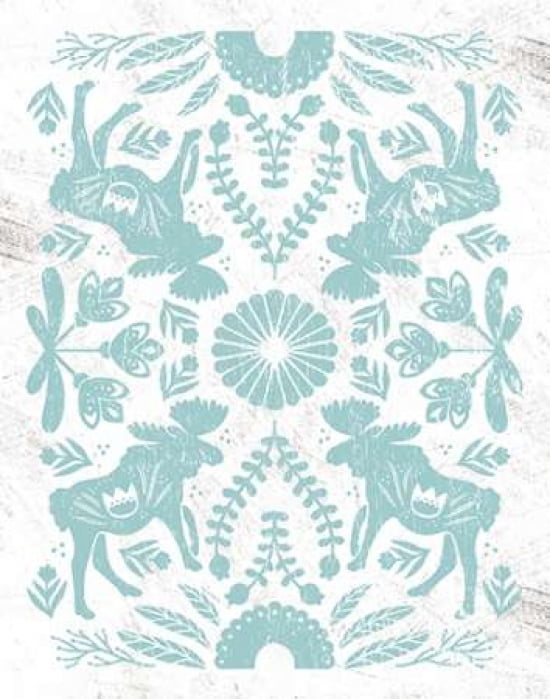 Otomi Moose Canvas Art - Cleonique Hilsaca (22 x 28)