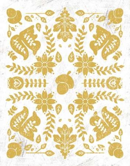 Otomi Squirrels Canvas Art - Cleonique Hilsaca (22 x 28)
