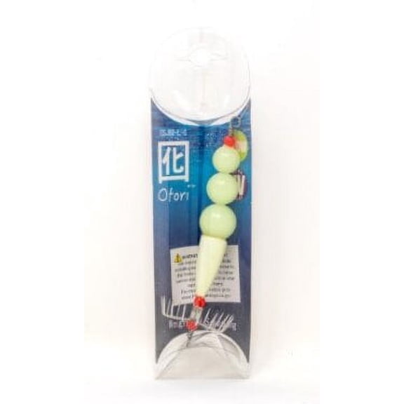 Otori Bead Squid Jig Green Glow - Large  BEAUOSJBD-L-G