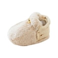 thumbnail image 1 of Otqutp 0-18 Months Cute Animal Decoration Warm Toddler Baby Shoes Winter Toddler Shoes Boys Girls Baby Shoes Soft Sole Slip On Shoes (Khaki,6-12 Months), 1 of 1