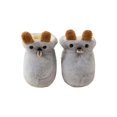thumbnail image 1 of Otqutp 0-18 Months Winter Toddler Shoes Boys Girls Baby Shoes Soft Sole Slip On Shoes Cute Animal Decoration Warm Toddler Baby Shoes(Grey,12-18 Months), 1 of 1
