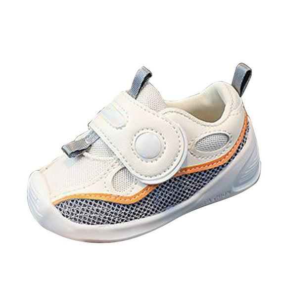 Otqutp 0-4 Years Little Boys Round Toe Sneakers Fashion Big Kids Winter Water Proof Flat Keep Warm Snow Boots Comfortable Shoes Winter Warm Walking Shoes(Grey,9-12 Months)