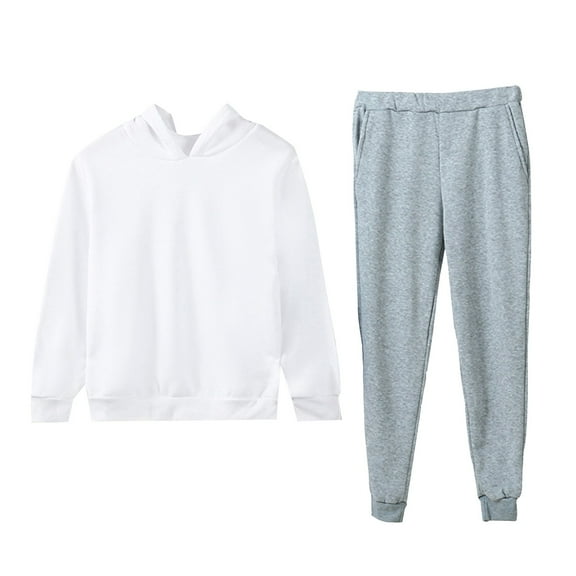 Otqutp 1-10 Years Girls Boys 2 Piece Tracksuit Spring and Autumn Sweatsuits Sets Hooded Sweatshirt and Jogger Sweatpants Clothing Sets for Kids(F,3-4 Years)