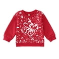 thumbnail image 1 of Otqutp Little Children Cute Blouse Toddler Kids Girls Long Sleeve Basic Inside T Shirt Casual Tees Crewneck T-Shirts Tops Basic Soft Tees(Red-2,3-4 Years), 1 of 7