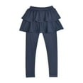 thumbnail image 1 of Otqutp 1-8Years Kids Warm Coat Girls Leggings Tutu Skirt Pants Kids Cotton Footless Tights 2 12 Years Regular Solid Skirt Pants Casual Pants(Navy,4-5 Years), 1 of 5