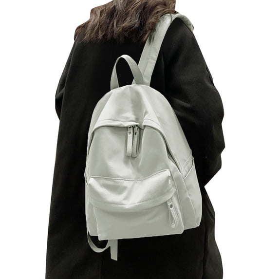 Otqutp 15" Casual Canvas Backpack for Women College Bag Rucksack for Men Travel Travel College Outdoors for Casual Traveling Hiking(Beige,One Size)