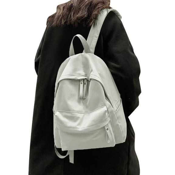 Otqutp 15" Casual Canvas Backpack for Women College Bag Rucksack for Men Travel Travel College Outdoors for Casual Traveling Hiking(Beige,One Size)