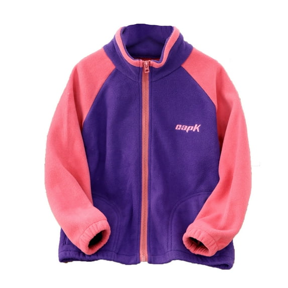 Otqutp 2-16 Years Kids Lightweight Jacket Kids Boys Girls Long Sleeve Winter Zippered Coat Jacket Thicken Warm Outwear Tops Clothes