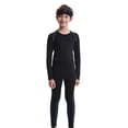 thumbnail image 1 of Otqutp 2 Piece Youth Boys Thermal Underwear Set Lined Compression Shirt Leggings Pants Soft Fleece Kids Base Layer Clothes Cold Weather, 1 of 4