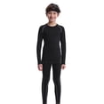 thumbnail image 1 of Otqutp 2 Piece Youth Boys Thermal Underwear Set Lined Compression Shirt Leggings Pants Soft Fleece Kids Base Layer Clothes Cold Weather, 1 of 4