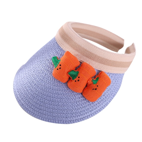 Otqutp 2 to 9Years Children Headwear Summer Children Kids Baby Boys Girls Cartoon Fruit Visors Sun Hat Beach Caps Swim Pool